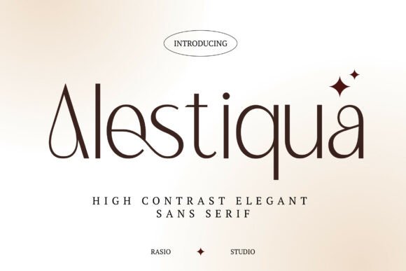 Alestiqua: A Modern Sans Serif for Refined Typography