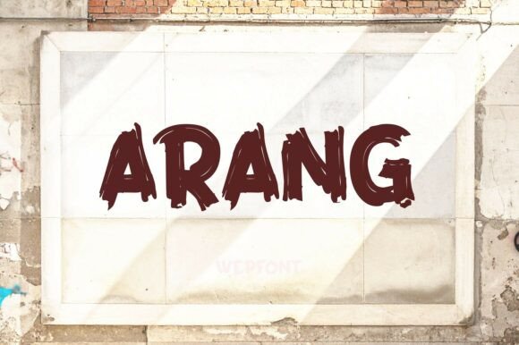 Arang: The Rugged Display Font for Bold Campaigns