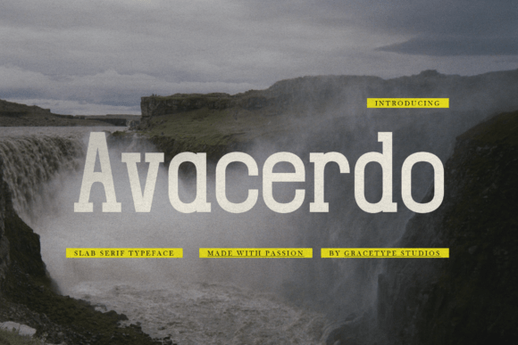 Avacerdo: A Cinematic Slab Serif for Bold Branding