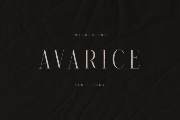 Avarice: A Serif Font That Elevates Your Editorial Design