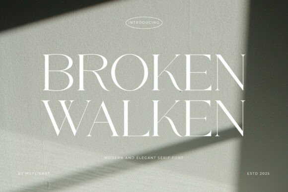 Broken Walken: A Serif Font That Elevates Campaign Design