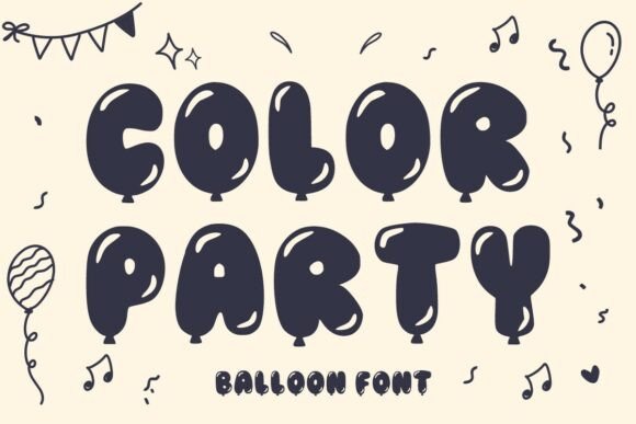 Color Party Font for Vibrant Brand Communication