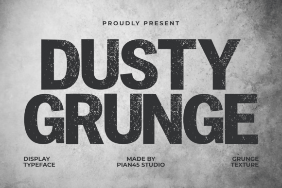 Dusty Grunge Font for Handmade Creations