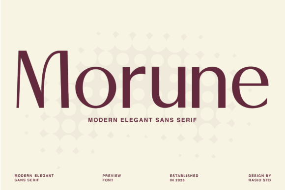 Enhance Your Brand with the Morune Sans Serif Font