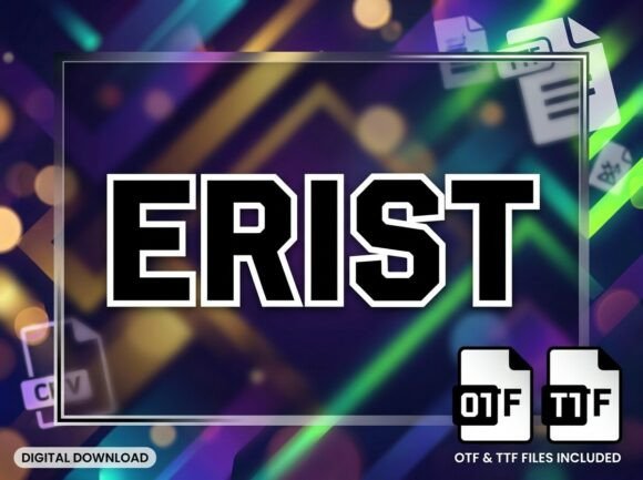 Erist Display Font for Web Design
