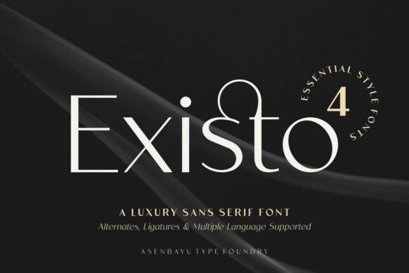 Existo: A Font That Breathes Elegance into Every Line