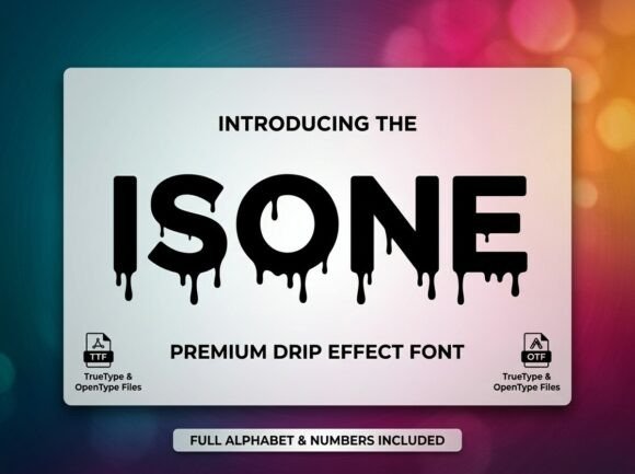 Isone: A Decorative Font for Bold Design Statements