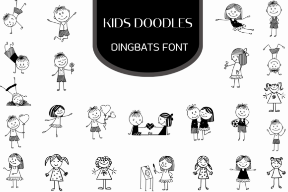 Kids Doodles: A Playful Font for Web Design