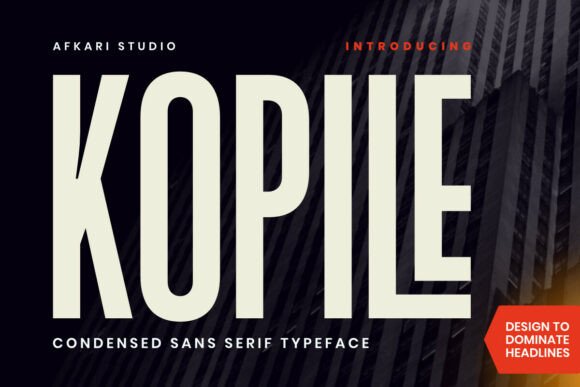 Kopile: A Modern Font for Handmade Creations