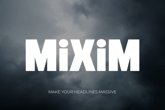 Mixim: A Bold Display Font for Editorial Design