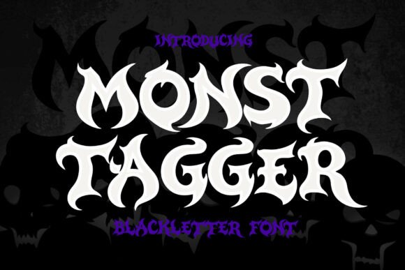Monsttager: A Bold Blackletter Font for Handmade Creations