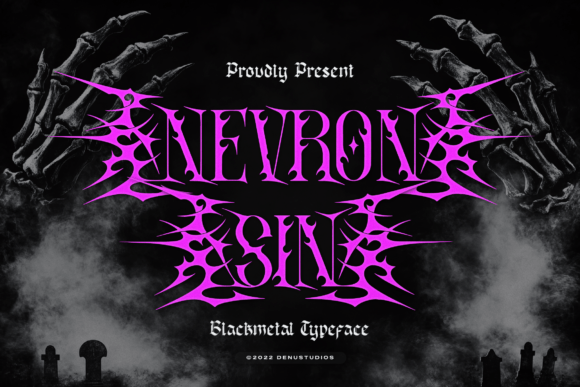 Nevron Sin: A Bold Blackletter Font for Editorial Design