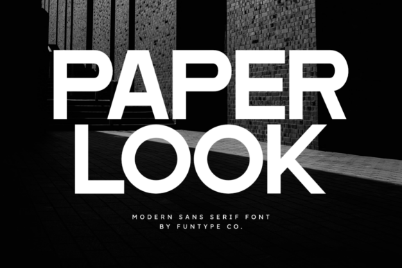 Paper Look – A Bold Sans Serif Font for Modern Web Design
