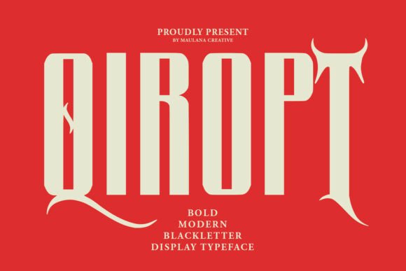 Qiropt: A Modern Blackletter Font for Bold Editorial Design