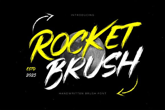 Rocket Brush Font for High-Impact Design