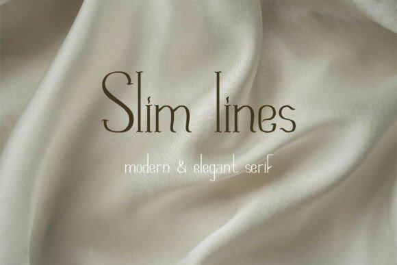Slim Lines: A Modern Serif Font for Web Design