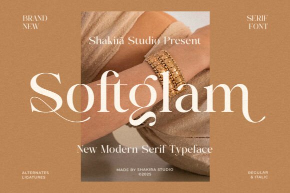 Softglam Serif Font for Editorial Design and Branding