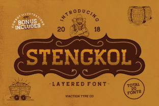 Stengkol Slab Serif Font for Handmade Creations