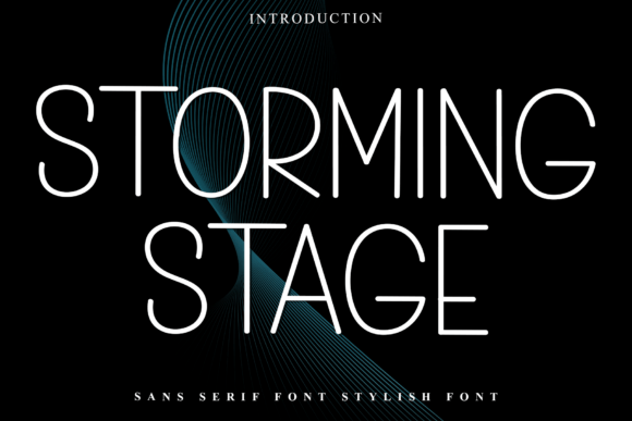 Storming Stage Font for Bold Digital Branding