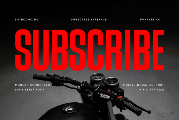 Subscribe: A Modern Sans Serif Font for Bold Web Design