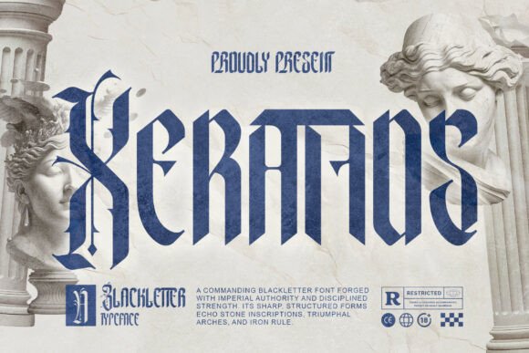 Xerathos: A Commanding Blackletter Font for Web Design